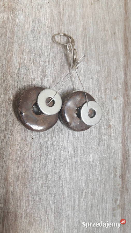 Kolczyki ceramiczne ręcznie wykonane Otwock