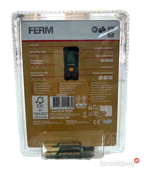 Dalmierz Laserowy Ferm 50m Elbląg