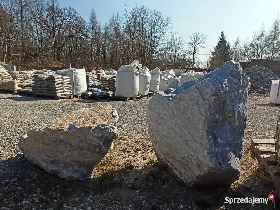Głaz Lazurowy Duży Głaz Kamień niebieski skała małopolskie Oświęcim