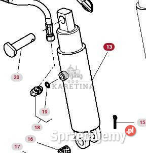 Massey Ferguson 5410 Siłownik Zawieszenia TUZ Pozostałe Jastrzębniki