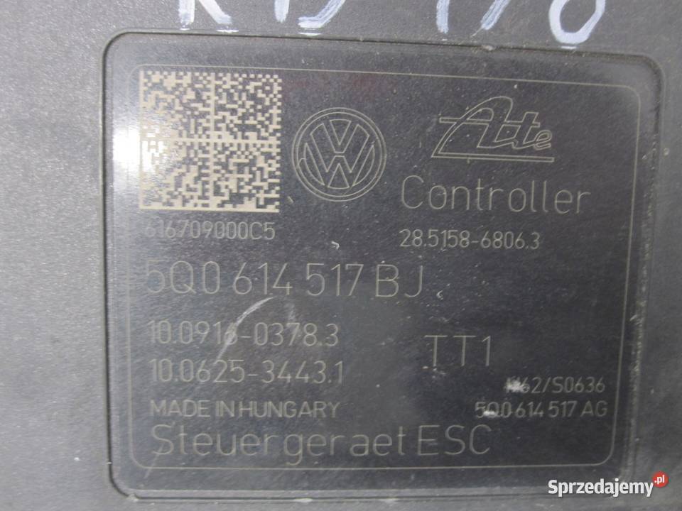 VW GOLF 16 TDI 17r pompa ABS 5Q0614517BJ Kielce