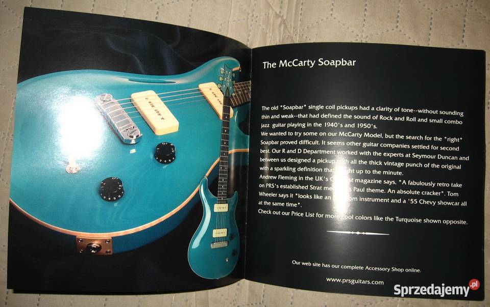 PRS Paul Reed Smith 1998 Guitars katalog gitar pomorskie Kępice