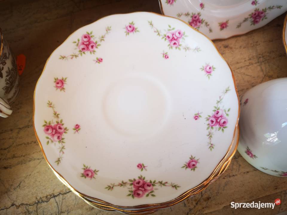 Filiżanka z talerzykiem deserowym Royal Osborne Gdańsk sprzedam