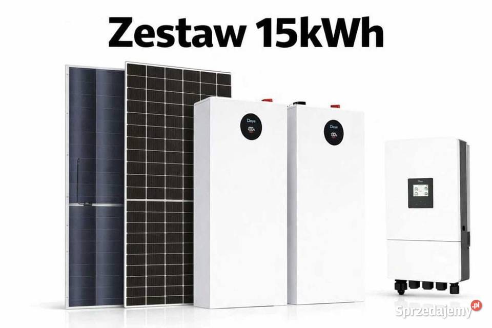 Zestaw budżetowy 15kWh LV panele inwerter 3 fazy małopolskie sprzedam