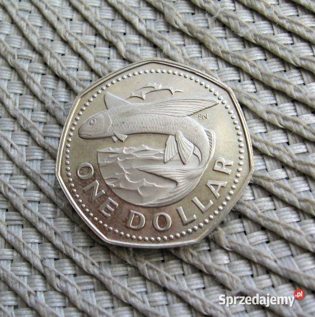 Barbados 1 Dolar 1973 Ładna Antyki, Sztuka, Kolekcje Kalisz