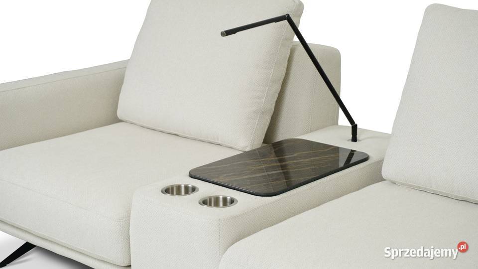 Narożnik Sines z barkiem w tkaninie NURIEL 56 Woźniki