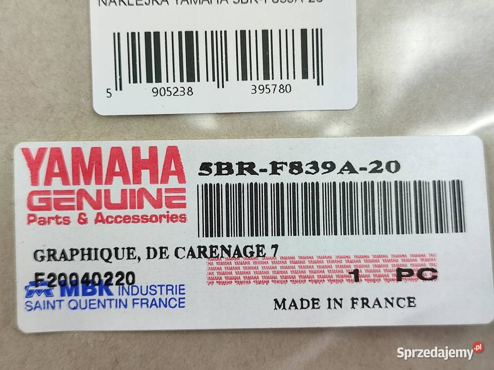 NAKLEJKA NA CZACHĘ L STR YAMAHA YQ 50 AEROX 2000