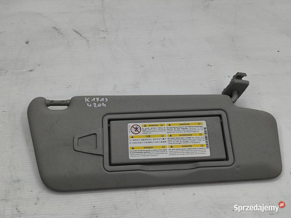 DASZEK OSŁONA PRZECIWSŁONECZNA PRAWA MERCEDES