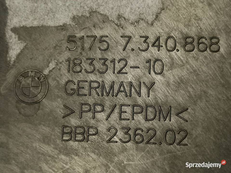 BMW 3 G20 G21 OSŁONA PODWOZIA PRAWY TYŁ wielkopolskie Pleszew