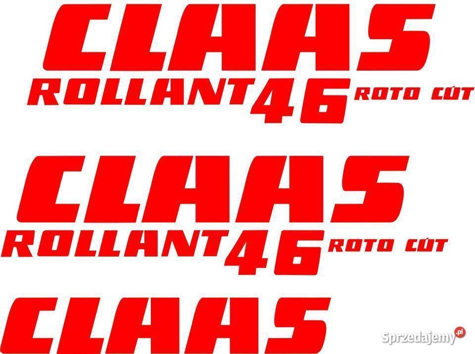 naklejki claas rolant 46 roto cut Jeżewo sprzedam