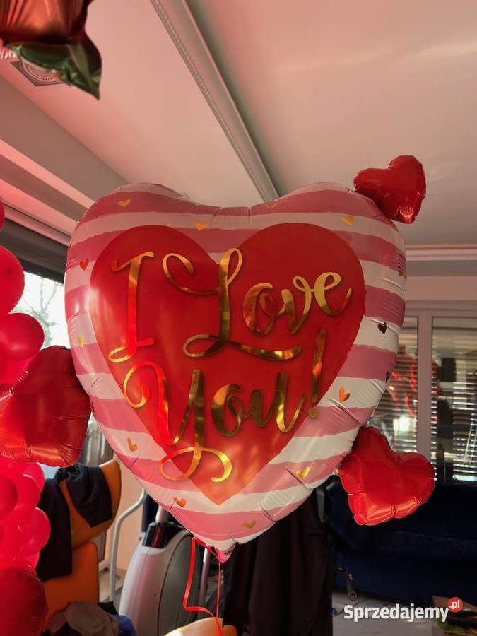 Balony serca na walentynki różne rodzaje Katowice