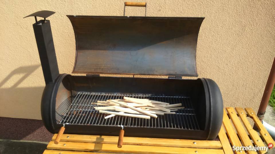 Grill ogrodowy duży blaty robocze masywny lubelskie Łuków