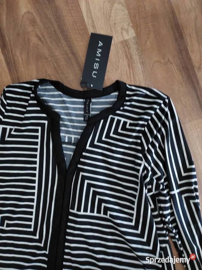 Bluzka Nowa biało czarna S Rozmiar 36(S) dolnośląskie Wrocław