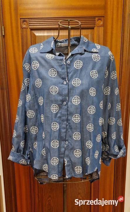 Damska KOSZULA jakby jeansowa z haftem XXL nowa Lublin sprzedam
