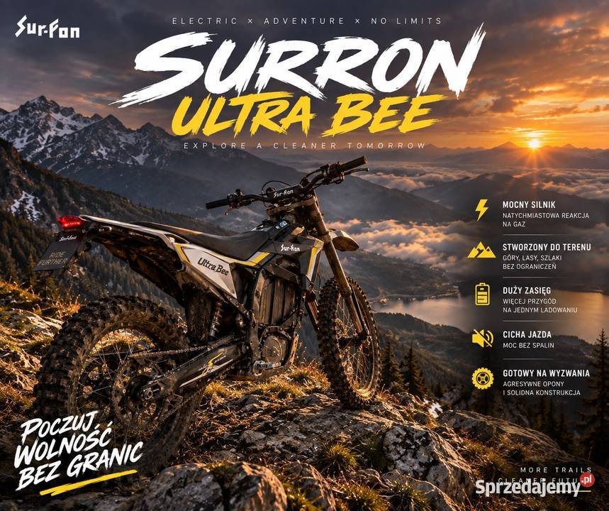 Wynajmę Surron Ultra Bee zamów dostawę Bieniewice