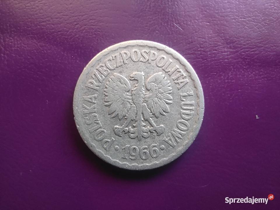 Moneta PRLu 1 ZŁOTY 1966 Rzadka Oryginał mazowieckie Pruszków