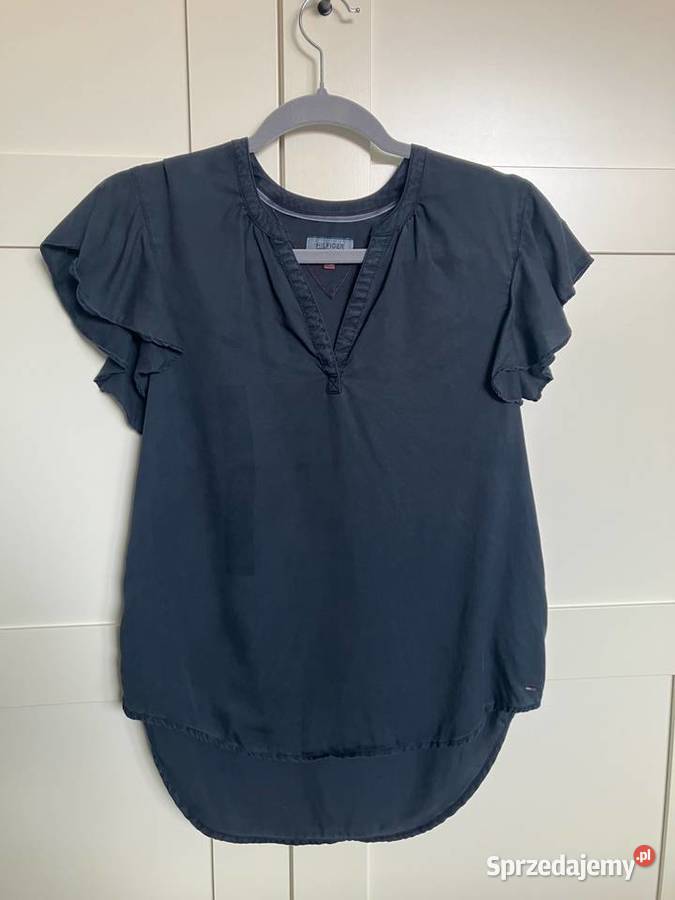 Nowa bluzka Tommy Hilfiger lyocell granatowa XS podkarpackie Nisko