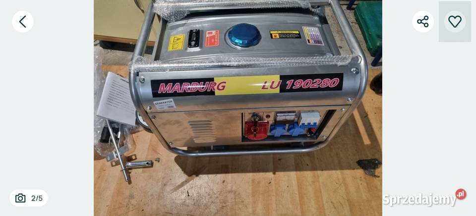 Agregat prądotwórczy Marburg 230v 380v 12v nowy zachodniopomorskie Świdwin