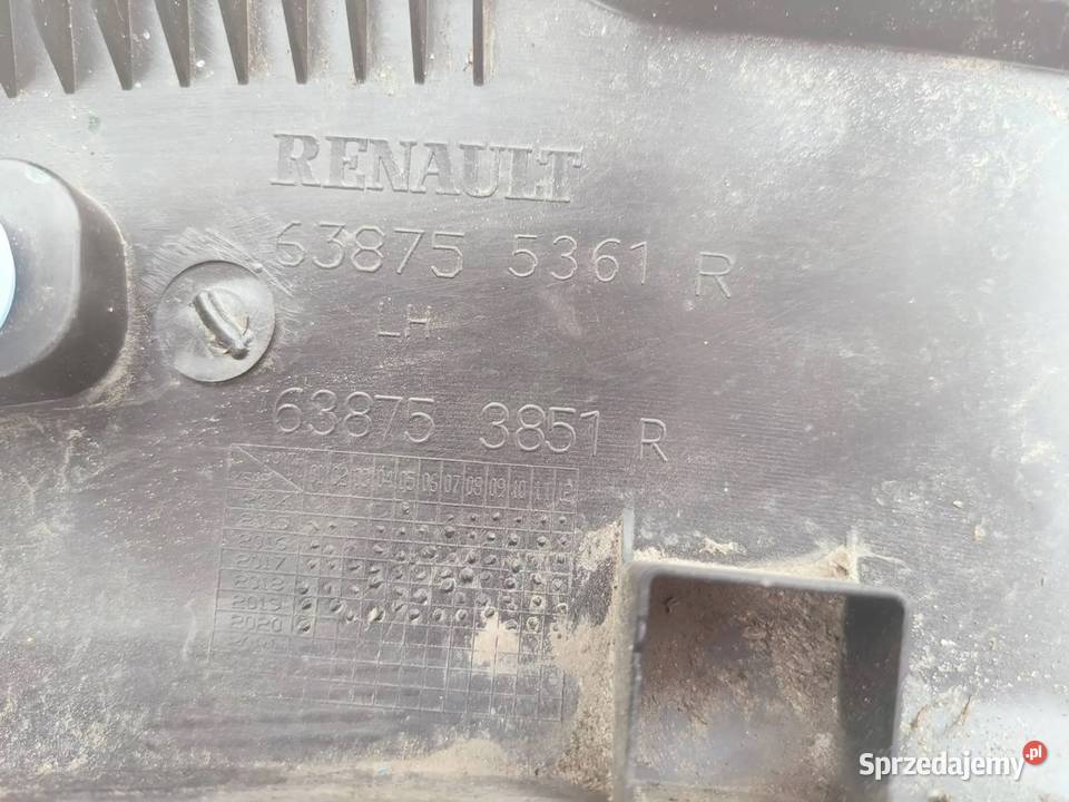 Dacia Lodgy LISTWA BLOTNIKA LEWY PRZOD Przemęt