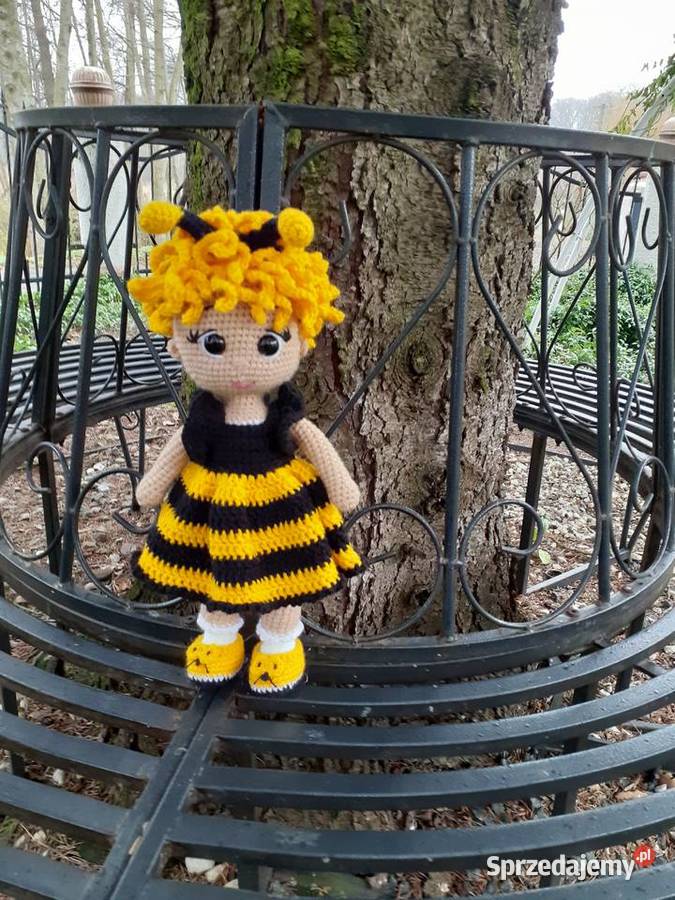 Lalka pszczółka na szydełku Nakło nad Notecią