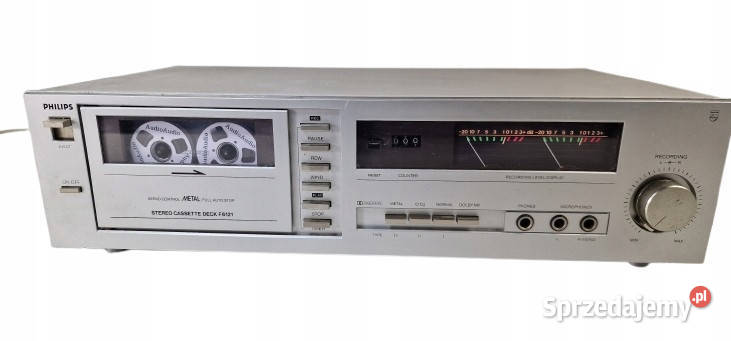Magnetofon Cassette Deck Philips F6121 F 6121 Międzychód