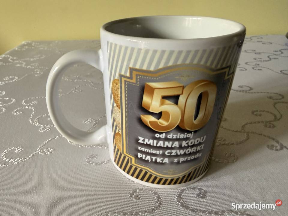 Kubek Ceramiczny 50 Urodziny 300ml Prezent na 50 Czerwionka-Leszczyny
