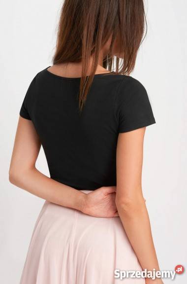 czarny tshirt z nadrukiem Orsay Olkusz