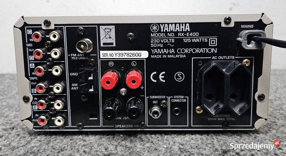 Amplituner STEREO Yamaha RXE400 Natural Sound Kraków sprzedam