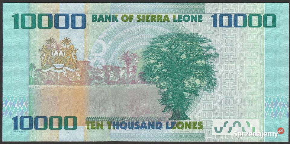 SIERRA LEONE 10000 LEONE 2010 STAN BANKOWY UNC Łódź