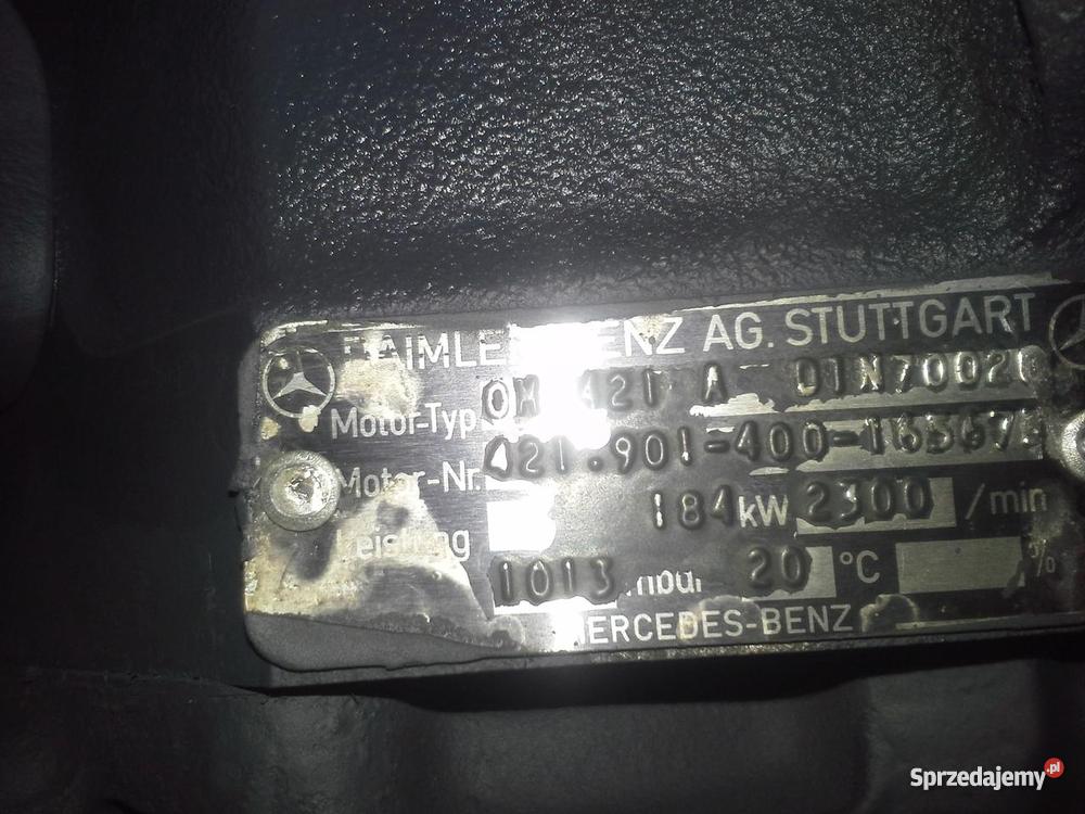 Silnik Mercedes V6 421A Kombajn Sieczkarnia 184k