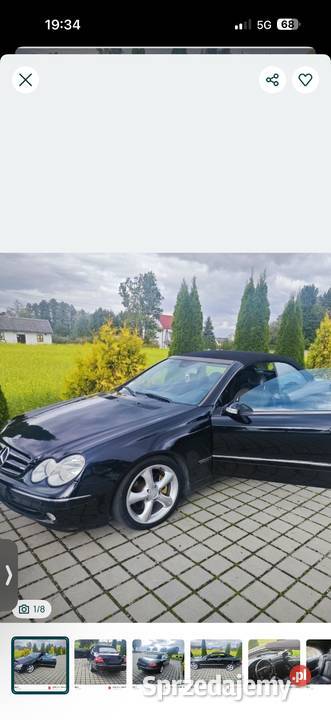 Mercedes clk W209 cabrio 26v6 LPG zamiana Tarnów