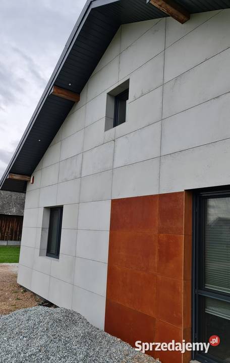 Płyty betonowe CORTEN na elewacje ogrodzenie Kraków