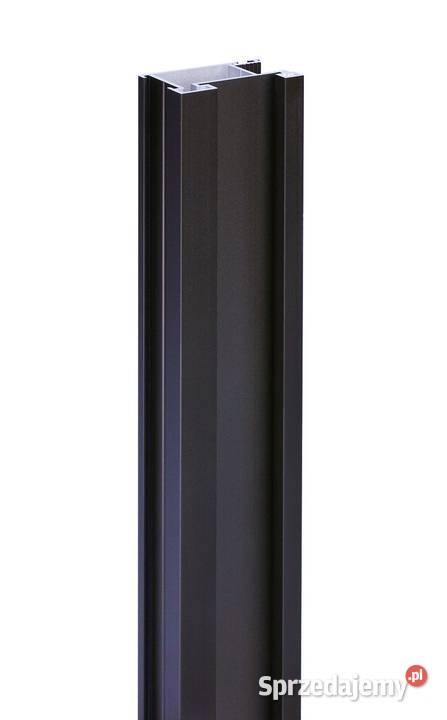 Czarne Fronty Przesuwne Loft Lustro
