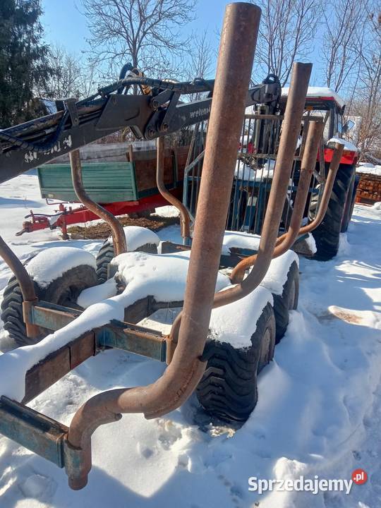 Przyczepa leśna zrywkowa 9 ton