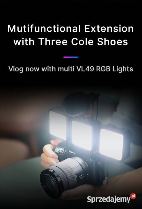 Lampa LED Ulanzi VL49 RGB do telefonu aparatu Wrocław