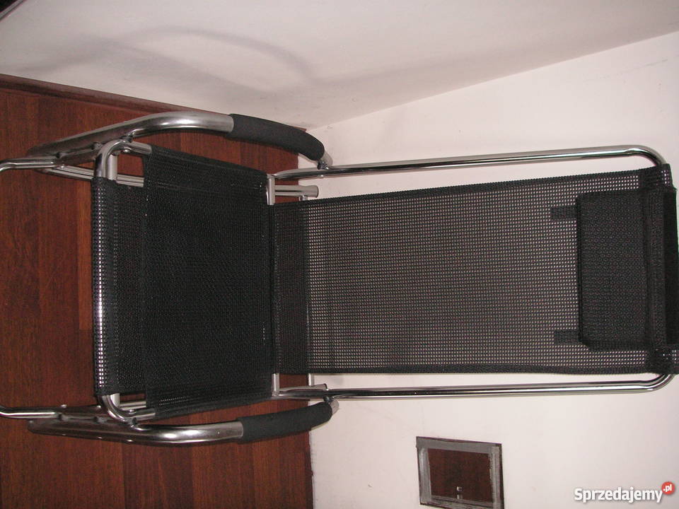 Fotel bujany JYSK chrowany INOX