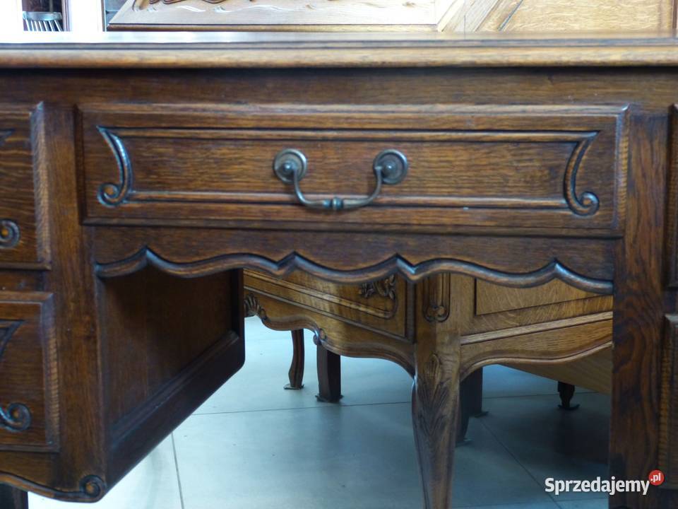 Piękne dębowe biurko ludwikowskiesklep Dąbrowa śląskie Dąbrowa Górnicza sprzedam