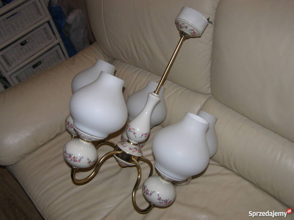 Żyrandol PRL mazowieckie Międzyborów