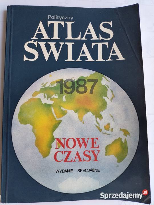 Polityczny Atlas Świata z 1987 Nowe Czasy Gdynia sprzedam