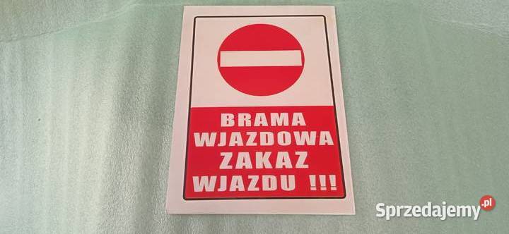 Tabliczka informacyjnaBrama wjazdowa lubuskie Zielona Góra