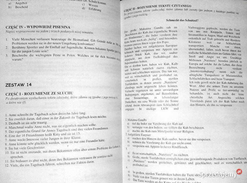 Tematy i zagadnienia maturalne niemiecki Cz 2 Chełm