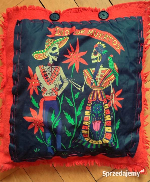 Poduszka ozdobna hand made Meksyk Santa Muerte pomorskie Gdańsk