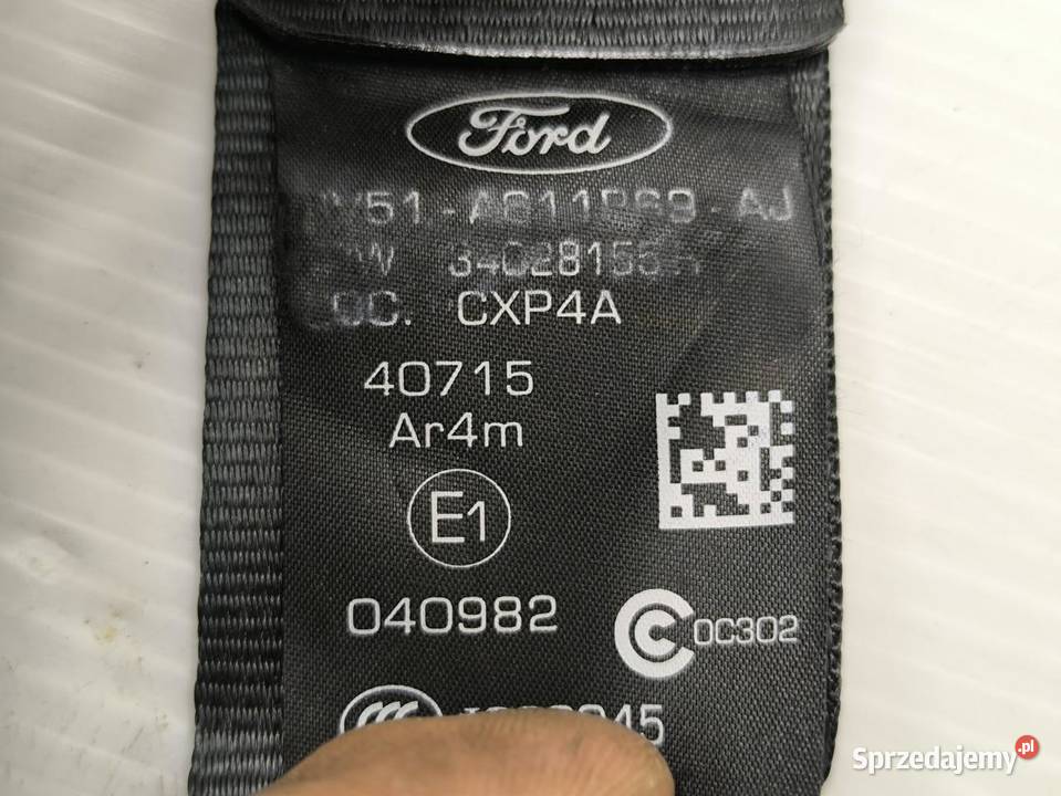 PAS BEZPIECZEŃSTWA LEWY TYŁ FORD FIESTA MK7 LIFT