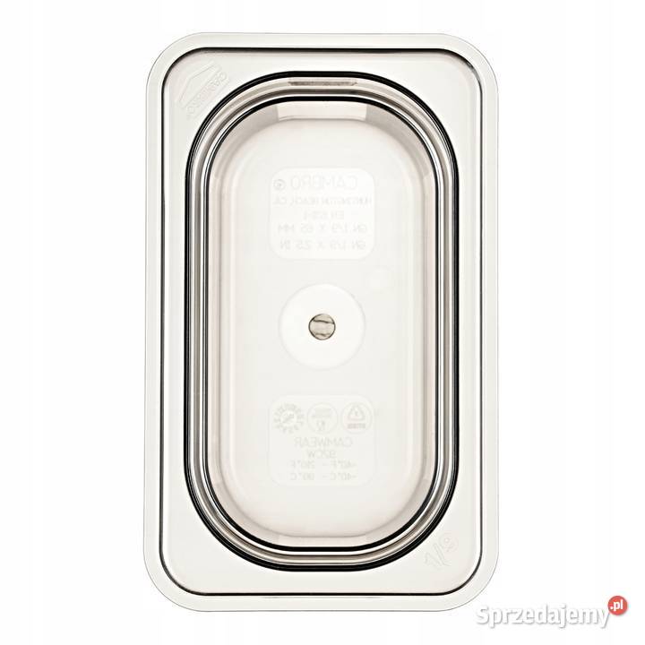 Camwear GN 19 z poliwęglanu Cambro 65 mm Góra