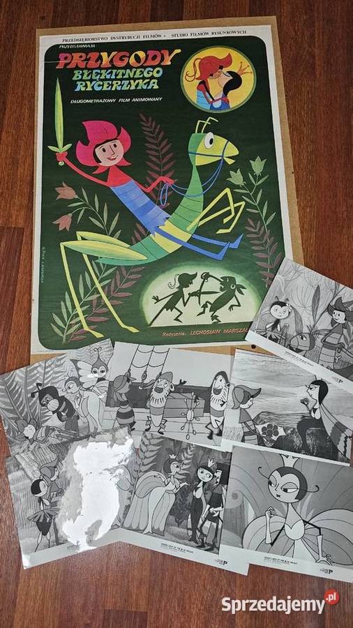 Przygody Błękintego Rycerzyka plakat fotosy PRL Mszczonów