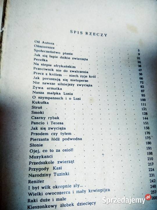 Świat zwierząt Żabiński unikatowe książki outlet Warszawa