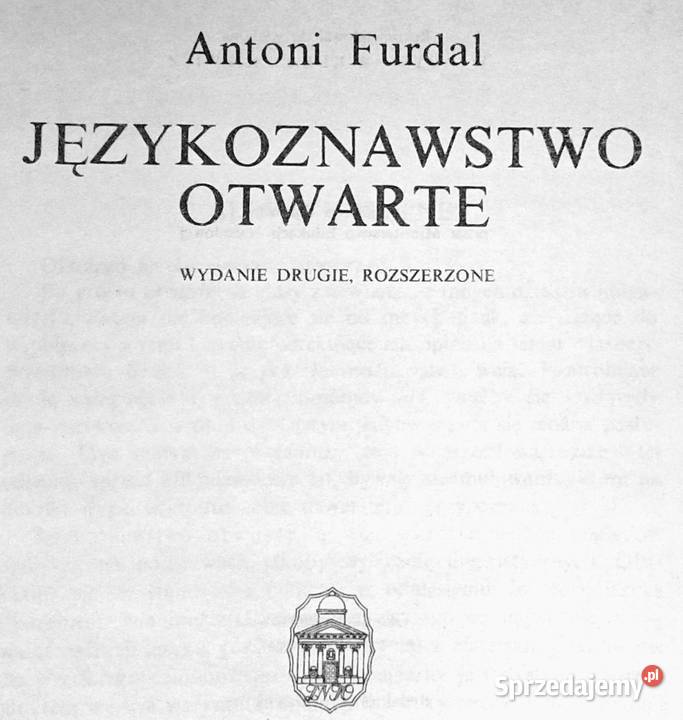 Językoznawstwo otwarte Antoni Furdal Chełm