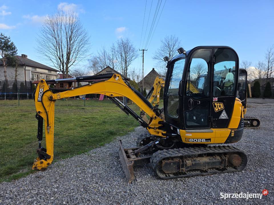 Minikoparka JCB 8026 sprowadzona 1660 mtg gotow Bieliny