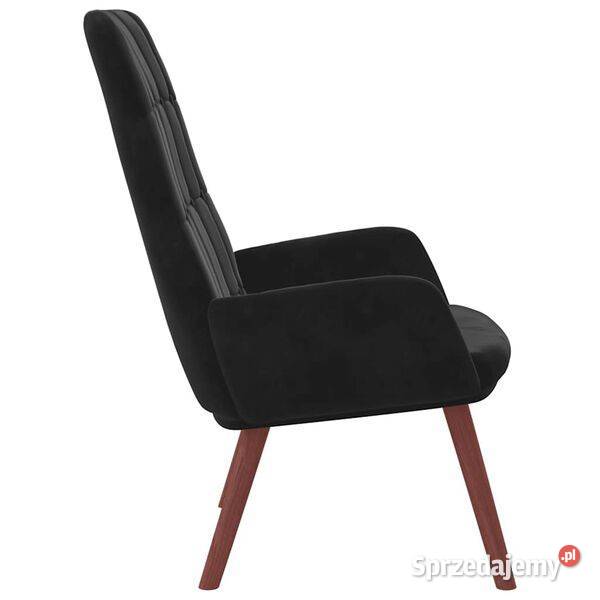 vidaXL Fotel czarny obity aksamitemSKU4102638 Warszawa sprzedam