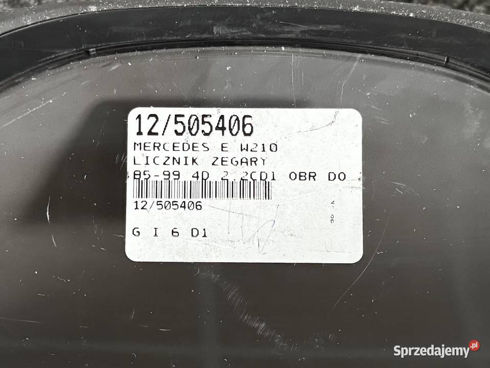 LICZNIK ZEGARY MERCEDES E W210 OBROTOMIERZ Warszawa